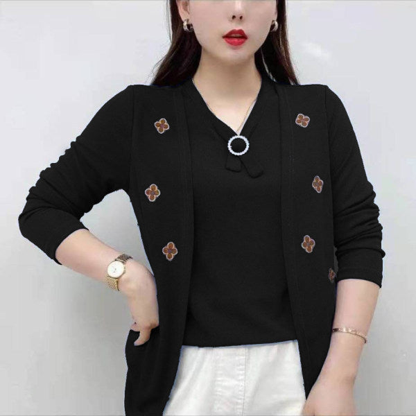 🎁💕【M-5XL】Doamnelor, vedeți acest nou tricou! Fabricat din bumbac pur, este moale și călduros.