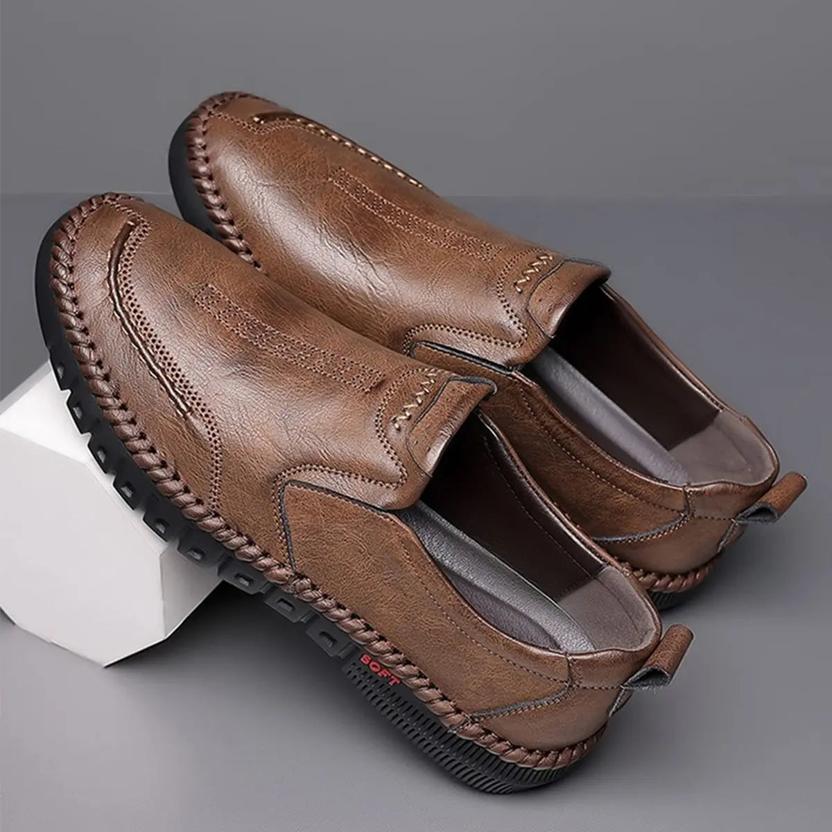 【Najwyższej jakości naturalna skóra bydlęca】Modne męskie buty casualowe