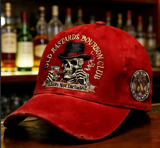 🏁💀3D дигитално принтирана ретро ежедневна бейзболна шапка