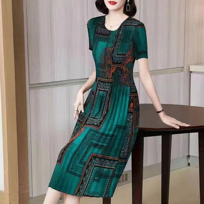 Плащане при доставка✨【S-5XL】👗 Модерна вталена рокля, ежедневна и удобна