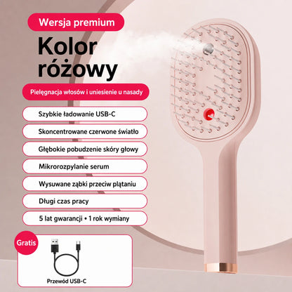💖💨 Grzebień ze spryskiwaczem — jedno naciśnięcie pomaga rozczesać włosy i zapobiega ich plątaniu.