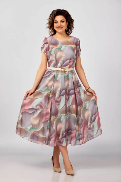 【Płatność przy odbiorze】🥰Nowa i elegancka, wysokiej jakości sukienka z szyfonu（S-5XL）