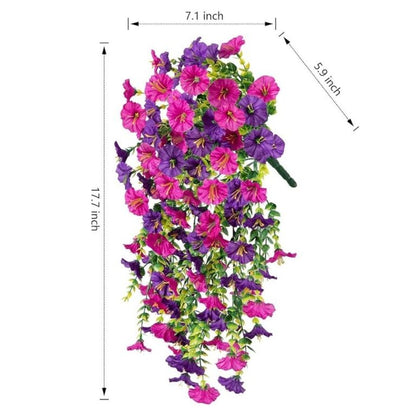 🔥【4 piezas】Flores artificiales colgantes