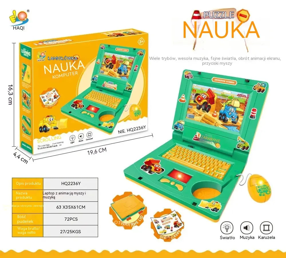 【50% OFF】 Komputer edukacyjny dla dzieci | Kreatywny prezent dla maluchów