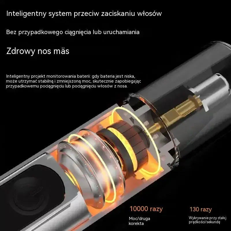 【50% OFF】Profesjonalny trymer do nosa i uszu z wyświetlaczem LED – bezbolesny prezent idealny w podróży dla
