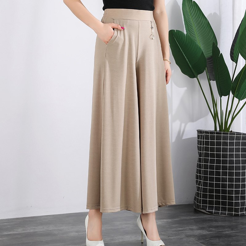 👖❤️【M-5XL】 Нови дамски летни широки панталони от леденa коприна за 2026 г.