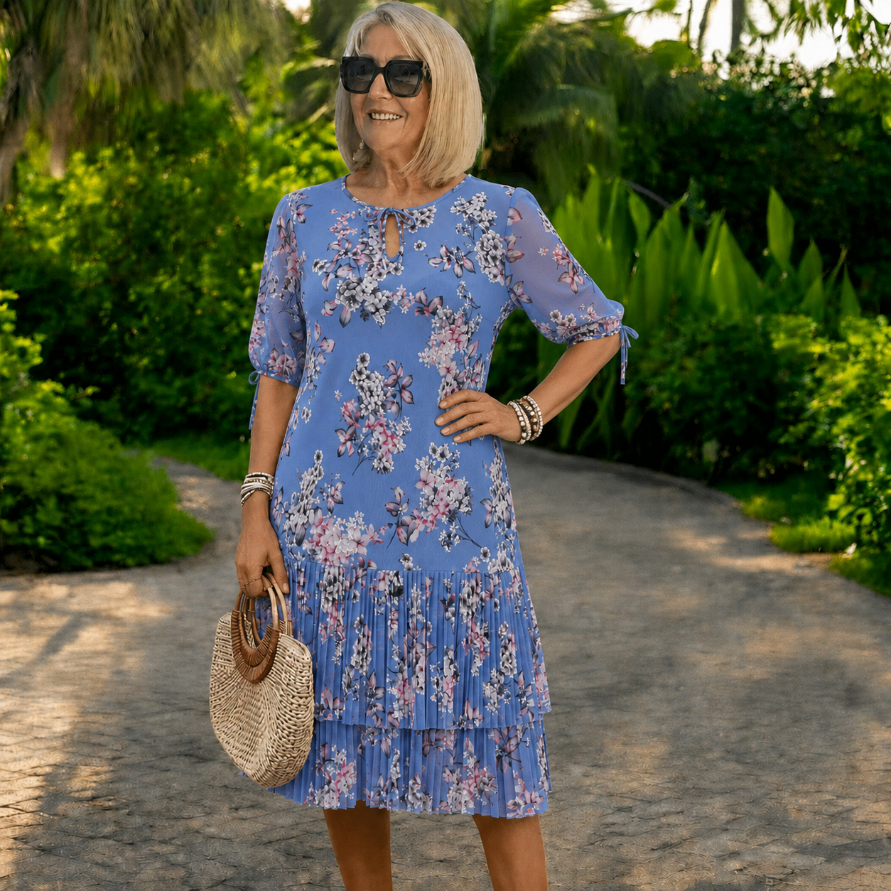 Płatność przy odbiorze👗❤️【S-5XL】eleganckie i modne sukienki szyfonowe