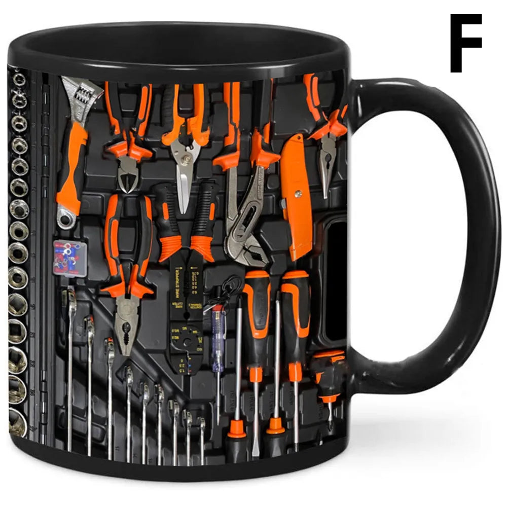 🛠️☕Уникален 3D комплект инструменти за механик - чаша за кафе