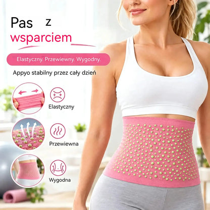 【40–105 KG】Pas lędźwiowy wspierający Derong z piołunem: odporny na wysokie i niskie temperatury, z funkcją samonagrzewania; odpowiedni do noszenia podczas ćwiczeń.