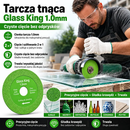 【50% OFF】Diamentowa tarcza tnąca 1,0 mm do szlifierek kątowych – tnie szkło, ceramikę i płytki bez wyszczerbień.