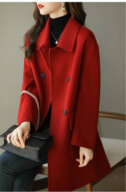 💖🔥Νέα φθινοπωρινή-χειμερινή κασμιρένια διπλής στρώσης ζακέτα – Υψηλής ποιότητας