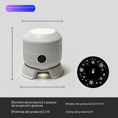【Плащане при доставка】Динамичен въртящ се LED проектор