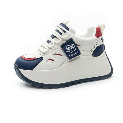 👟✨【+5 см височина】Ежедневни спортни маратонки с дебела подметка – модерни, удобни и лесни за съчетаване 💫