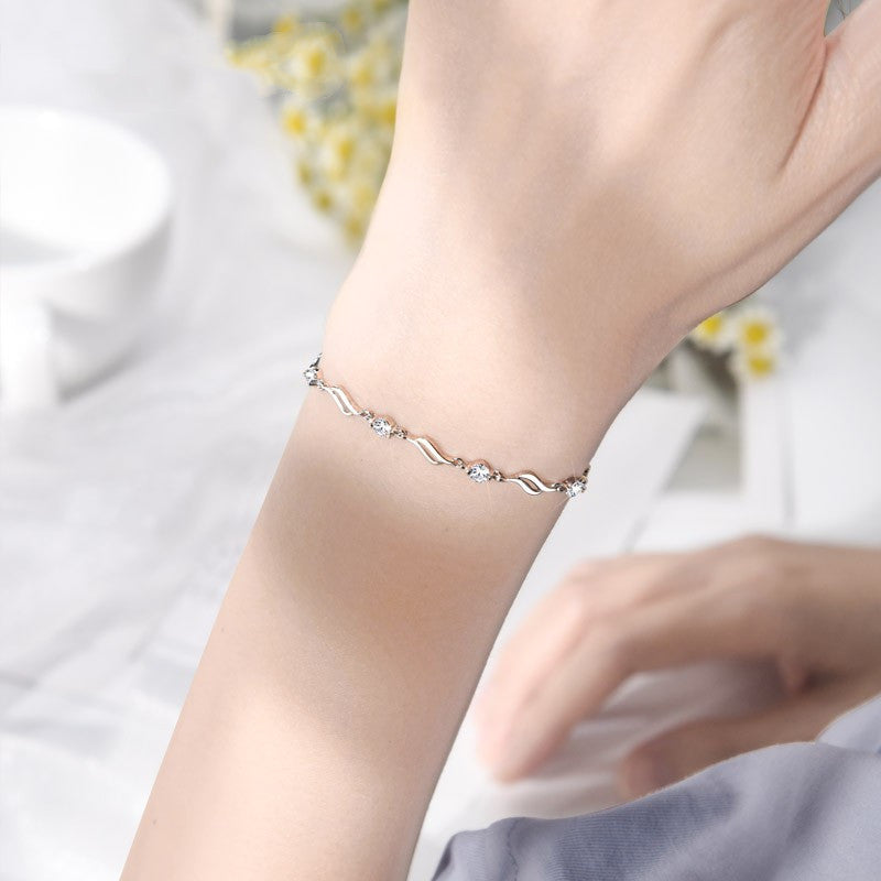 ✨💎【Kúpte 1 a získajte 1 zadarmo】 925 strieborný náramok lásky – čistá láska