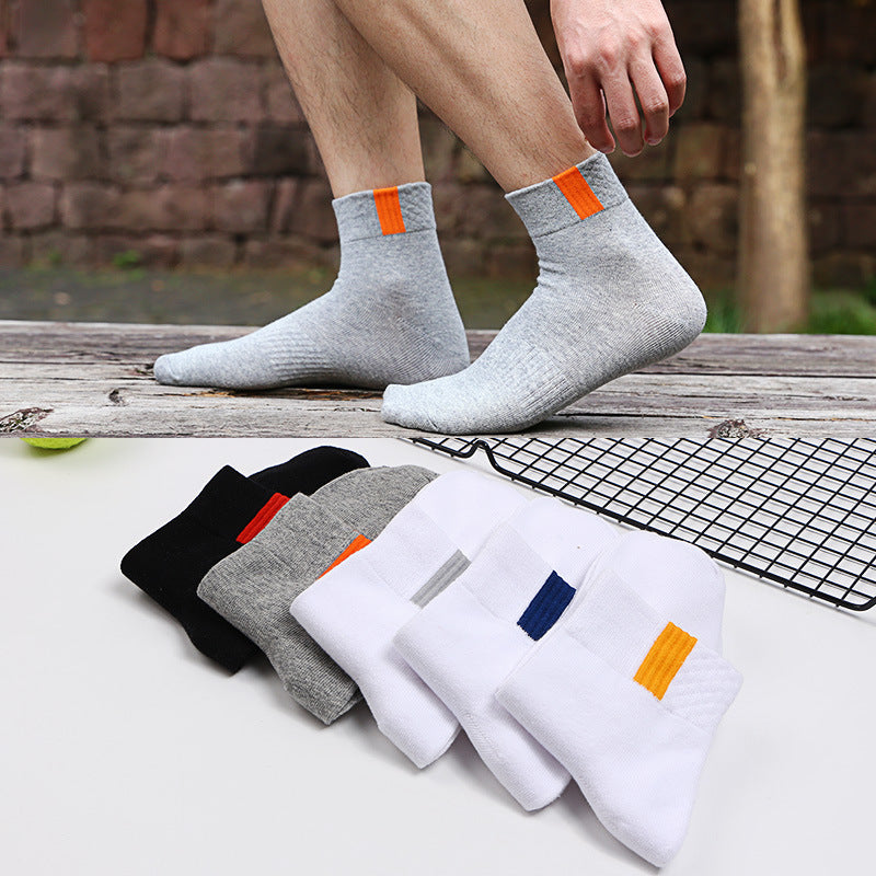 🧦【10 чифта】Дишащи, устойчиви на миризми и абсорбиращи потта спортни чорапи за мъже