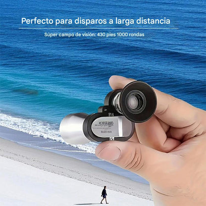 🔭Mini telescopio monocular para teléfono – Telescopio monocular portátil para viajes y observación【Monoculares + Clip para teléfono】