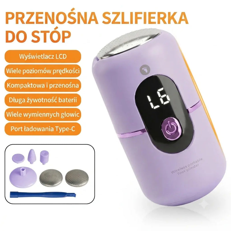 【Płatność przy odbiorze】Zestaw do pielęgnacji stóp: Elektryczny pilnik do pięt 5 w 1