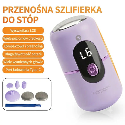 【Płatność przy odbiorze】Zestaw do pielęgnacji stóp: Elektryczny pilnik do pięt 5 w 1