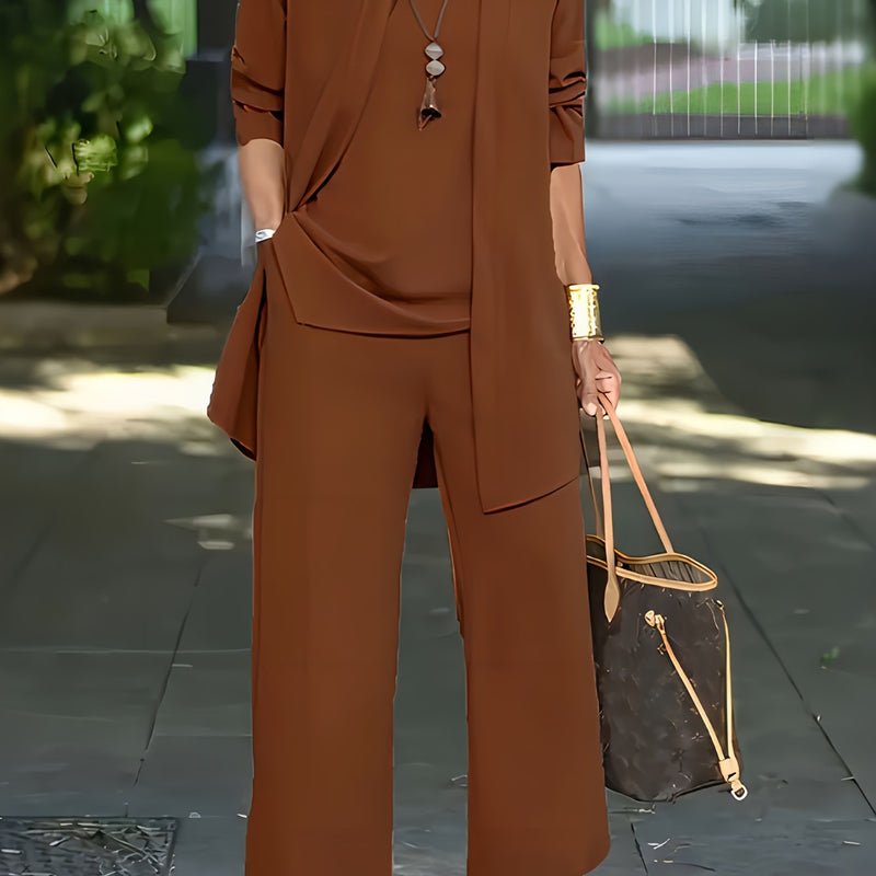 🔥【Traje de tres piezas】🔥【S-5XL】 Ropa casual profesional para mujer 2026, moderna y sencilla (40-100 kg)