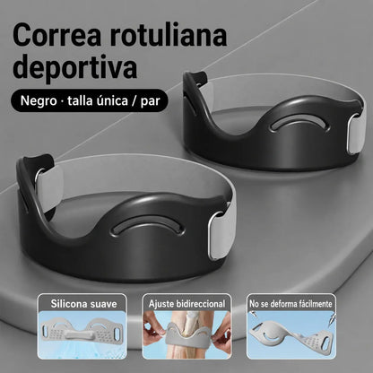 【4 pares por 27 €】Correa de silicona para la rótula de la rodilla: absorbe los impactos y proporciona soporte transpirable 🦵