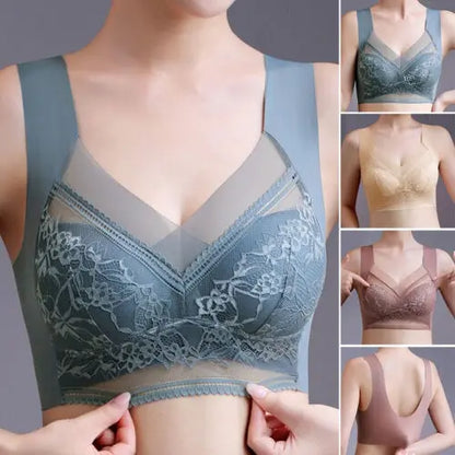 👙✨【Zestaw 4 szt.】Wygodne bezszwowe biustonosze damskie z elegancką koronką