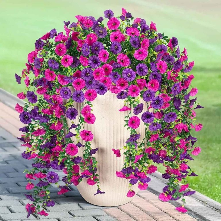 🔥【4 piezas】Flores artificiales colgantes