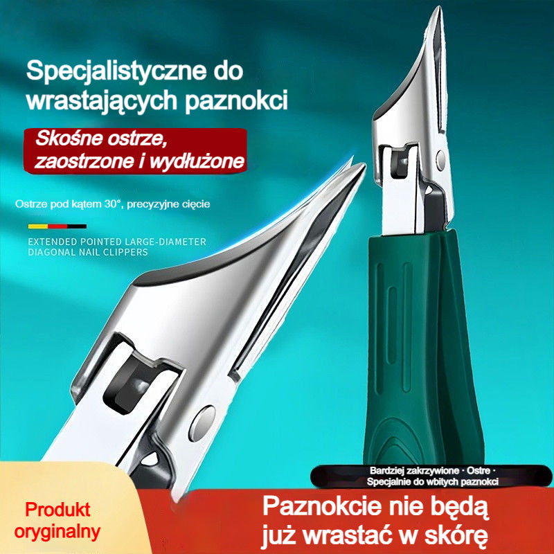 🔥【Model 2026】🔥 Obcinacz do paznokci z krawędzią nachyloną pod kątem 25° – zestaw 3 sztuk (konstrukcja zapobiegająca odpryskiwaniu)