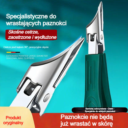 🔥【Model 2026】🔥 Obcinacz do paznokci z krawędzią nachyloną pod kątem 25° – zestaw 3 sztuk (konstrukcja zapobiegająca odpryskiwaniu)
