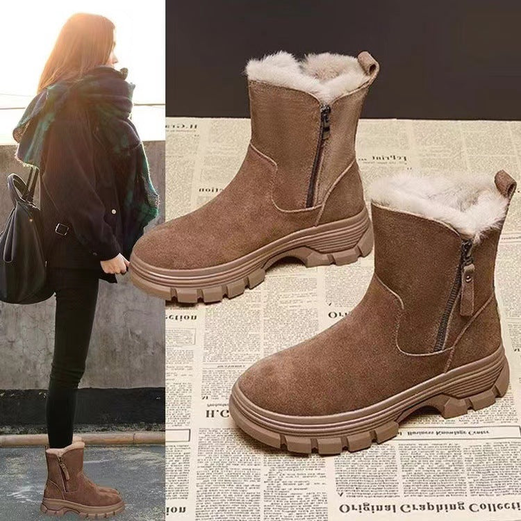 💖⛄️ POPUST OGRANIČENO VRIJEME👢【35-40】Nova kolekcija jesen-zima 2025, kožne Martin čizme s podlogom, grube i tople.