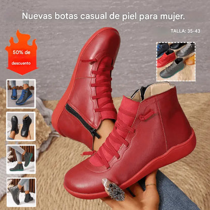 Nuevas zapatillas anchas de invierno para mujer 2026-botines casuales.