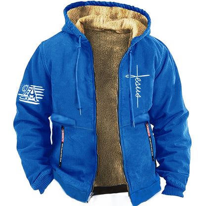 ✨😎【S-3XL】Zimska muška topla debela jakna s kapuljačom i patentnim zatvaračem