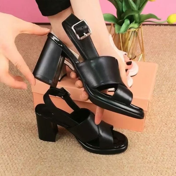 Płatność przy odbiorze👡【35-40】Modne sandały na wysokim obcasie, w stylu rybie usta , z odkrytymi palcami