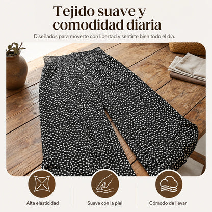 ⏳Oferta limitada⏰ Pantalón fluido de cintura alta para mujer – Cómodo, favorecedor y elegante
