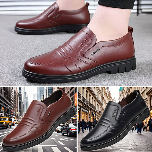Męskie skórzane buty casualowe