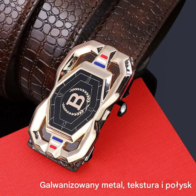 【50% OFF】Oryginalny męski pasek biznesowy z imitacji skóry krokodyla