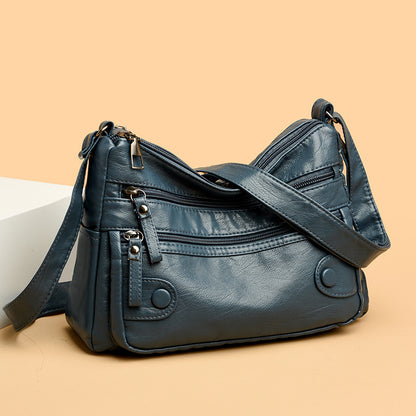 💥👜2026 Nuevo bolso de hombro de cuero suave de gran capacidad