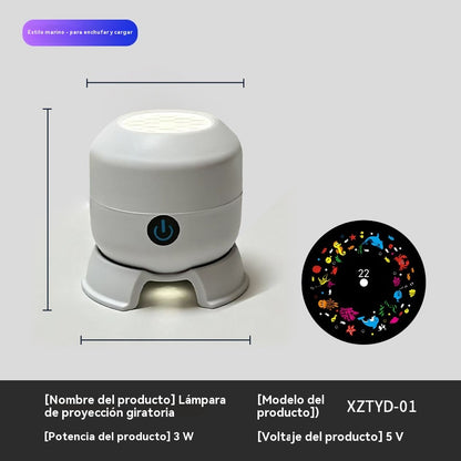【Плащане при доставка】Динамичен въртящ се LED проектор