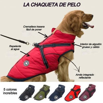 🐕‍🦺【50% de descuento】Traje de esquí de otoño/invierno para mascotas, chaqueta de algodón impermeable y cálida para perros