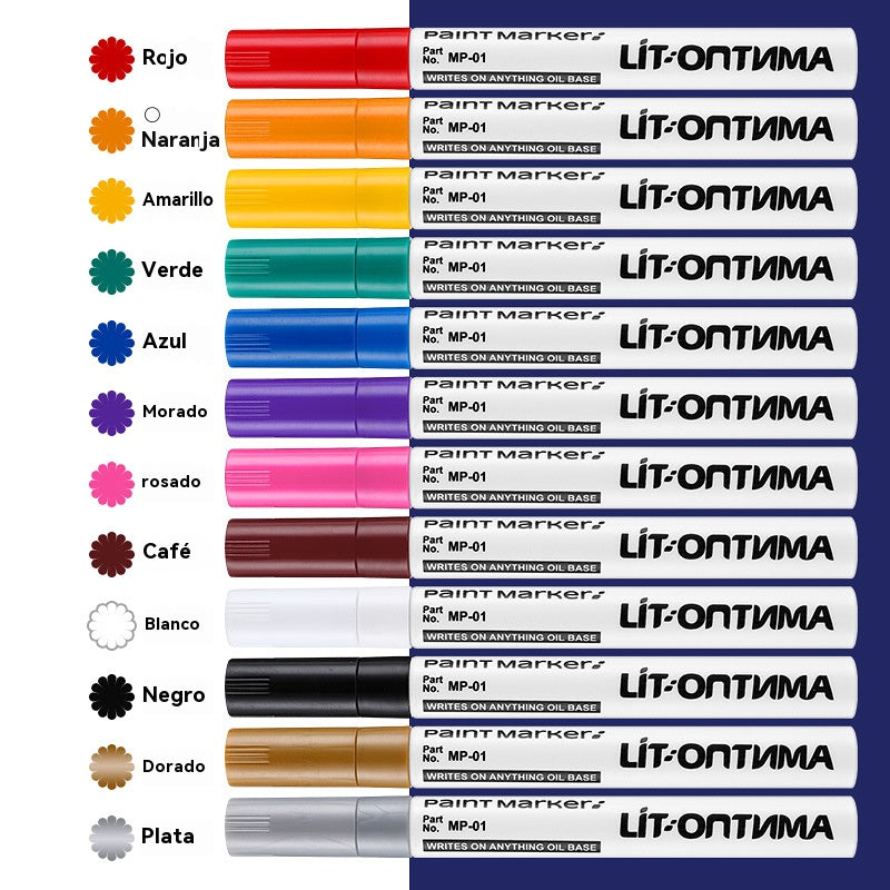 🔥Rotulador de pintura para neumáticos de coche resistente al agua/rotulador de pintura metalizada