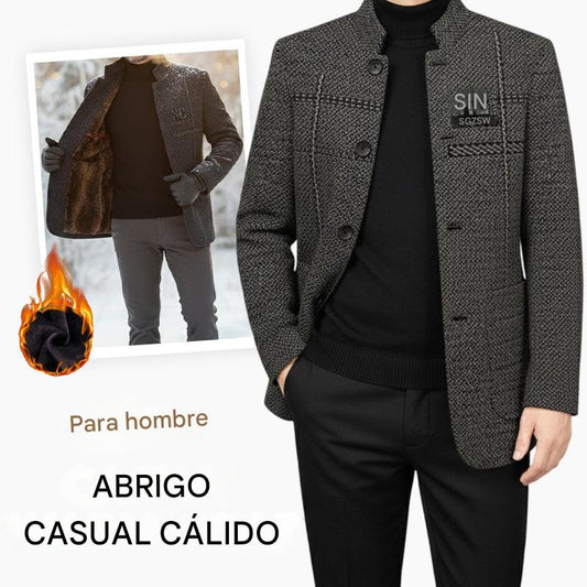 🧥¡60% de descuento!🔥 Abrigo de invierno para hombre, con corte 3D, grueso y resistente al viento, imprescindible para el frío exterior. ❄️✨【40-90 kg】