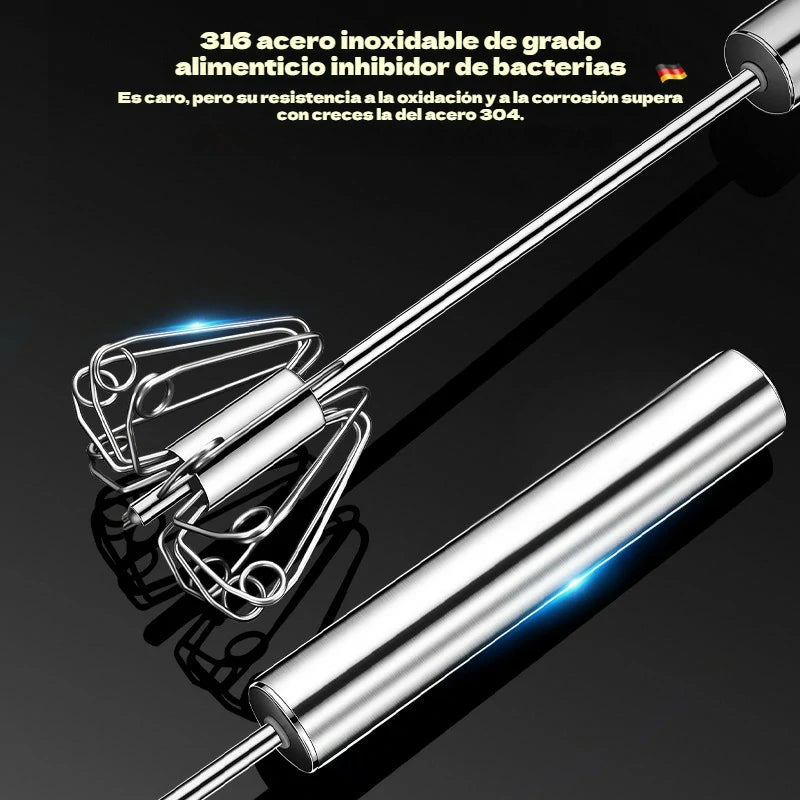🎁Compra 1 y llévate 1 gratis🎁Batidoras de huevos semiautomáticas y manuales de acero inoxidable