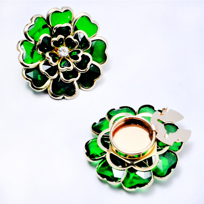 💎🌺Botones de camisa con decoración de esmalte, adornos de diamantes de imitación de bronce antiguo, cubrebotones, broches y gemelos.