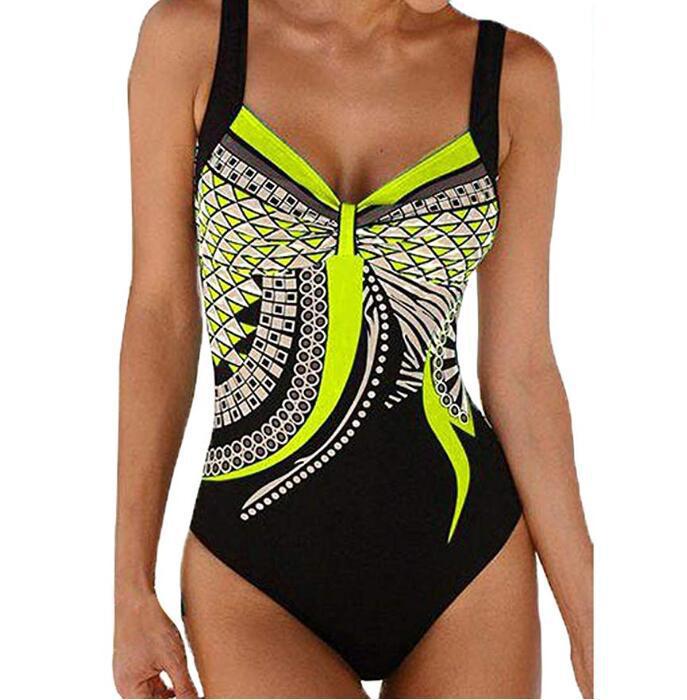 50% OFF🩱🏊‍♀️2026 Нов ретро принт – нов цял бански костюм с ретро десен