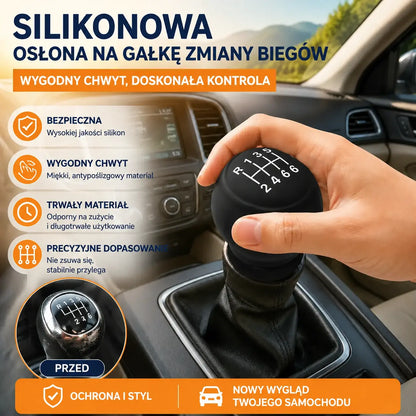 5 za 99 zł. ✨ Nadaj swojemu samochodowi nowy styl dzięki silikonowej osłonie na drążek zmiany biegów 🚘