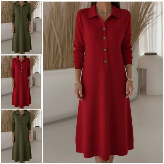 🔥✨ Wysokiej jakości tkanina 【S-3XL】👗 2026 Nowa modna dzianinowa sukienka
