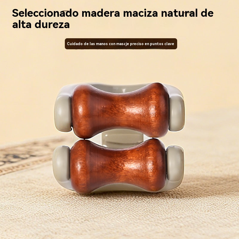 🎁【Compra 2 y llévate 2 gratis】🌿 Masajeador de dedos de madera maciza: Los rodillos de madera natural ayudan a desbloquear los meridianos articulares y a aliviar la fatiga de las manos. 🌿