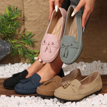 ✨50% отстъпка✨【36-43】 Дамски ортопедични обувки от естествена кожа, леки, с неплъзгаща се подметка, дишащи и удобни.