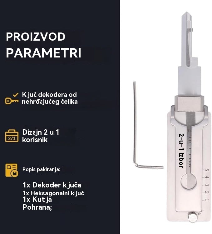 🔐Posebne akcije ovog tjedna🔑 - 49% POPUSTA🔥Dekoder ključeva od nehrđajućeg čelika