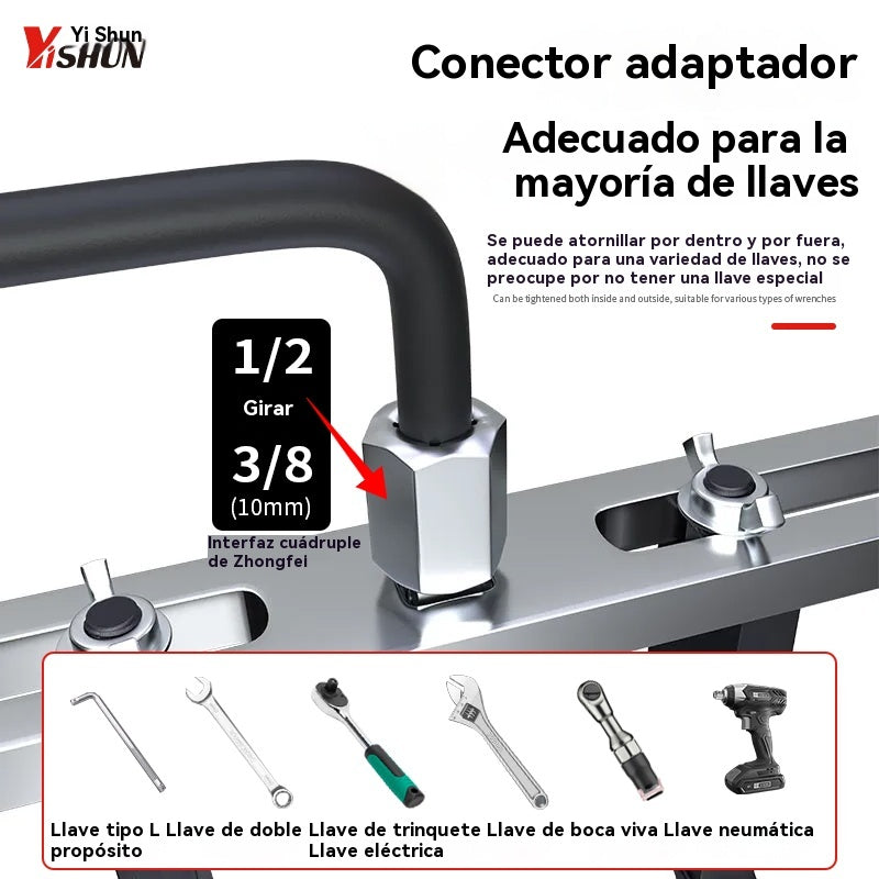 【🔥Venta caliente】Herramienta especial de desmontaje y montaje: Llave de doble garra para tapa de tanque de combustible
