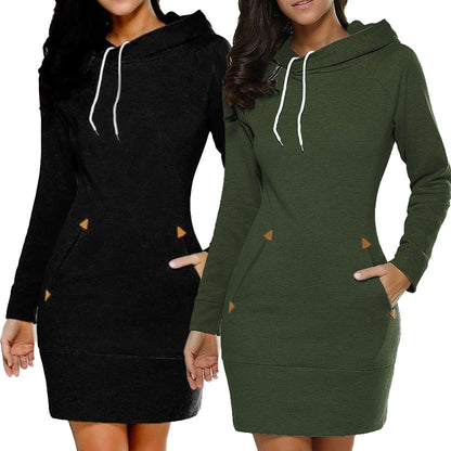 🔥🔥💥【S-5XL】Nova jesenska ženska suknja s kapuljačom dugih rukava 2025